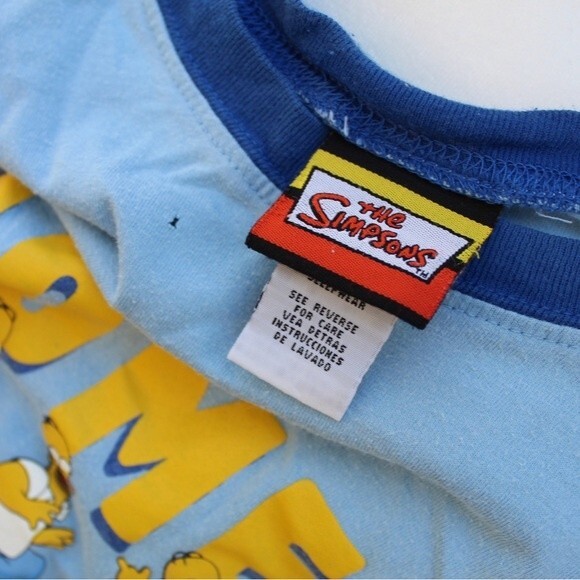 The Simpsons Homer Short Sleeve Blue T-Shirt - Picture 3 of 9